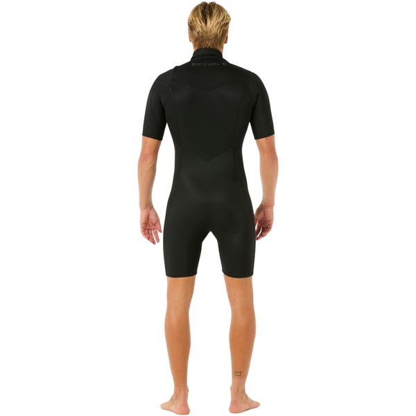 2026 Rip Curl Männer Dawn Patrol 2mm Brustreißverschluss Frühlingsanzug Neoprenanzug 11RMSP - Black